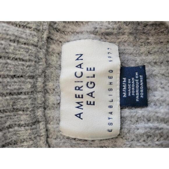 American Eagle Outfitters medium gray 1/4 zip sweater - Picture 3 of 5